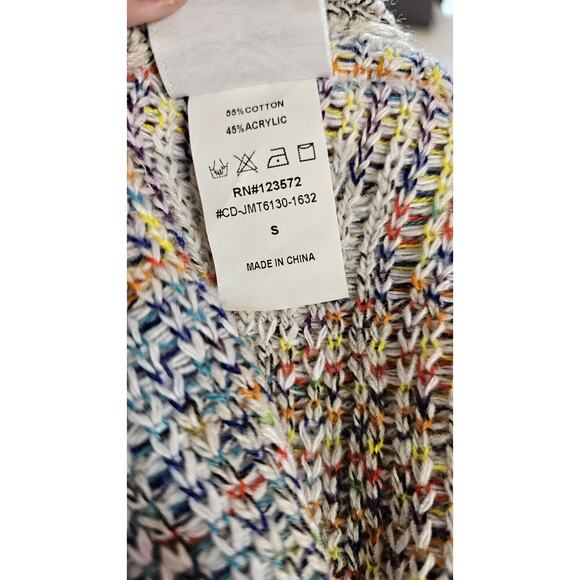 Northern Angel by Anthropologie Long Open Sweater Duster Southwest Aztec Size‎ S - Picture 5 of 5